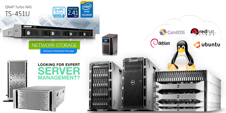 Server rack and office infrastructure