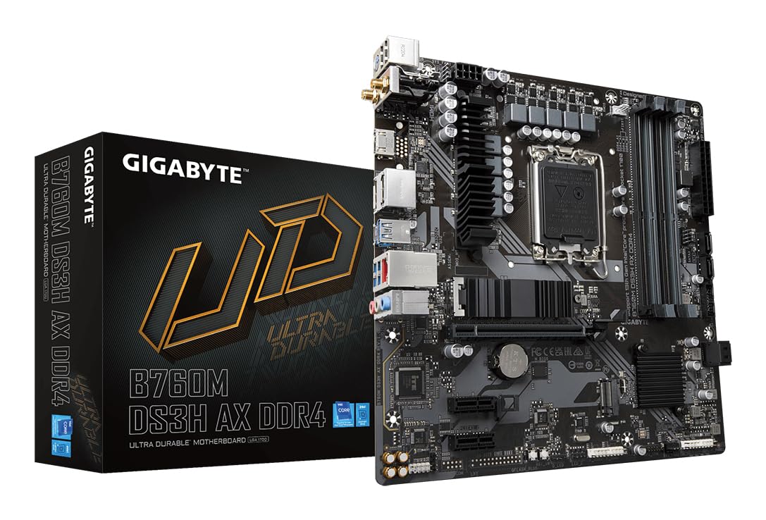 Gigabyte B760M DS3H AX DDR4 Motherboard