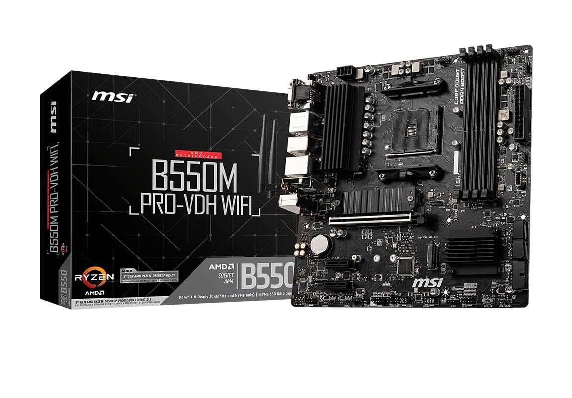 MSI B550M PRO-VDH WIFI Micro-ATX Motherboard