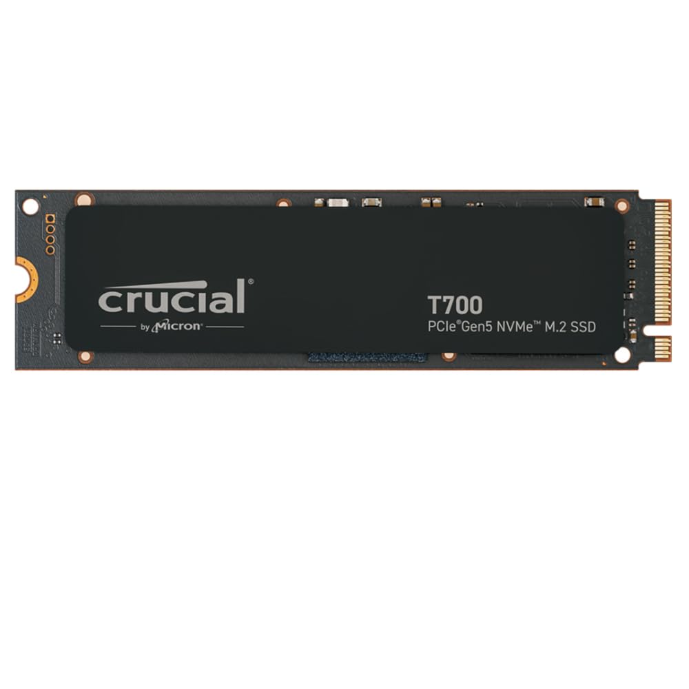 Crucial T700 1TB PCIe Gen5 NVMe SSD with Heatsink